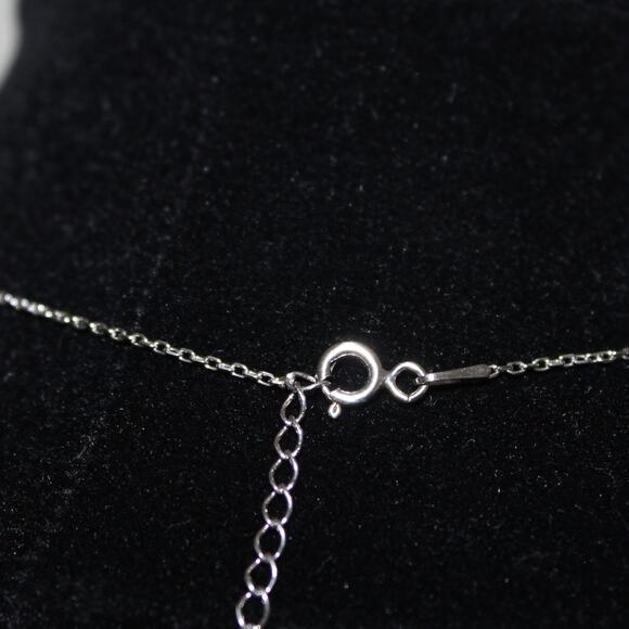 Brilliant Crystal 925 Sterling Silver Moon & Star Necklace Turkish Flag - Picture 10 of 11